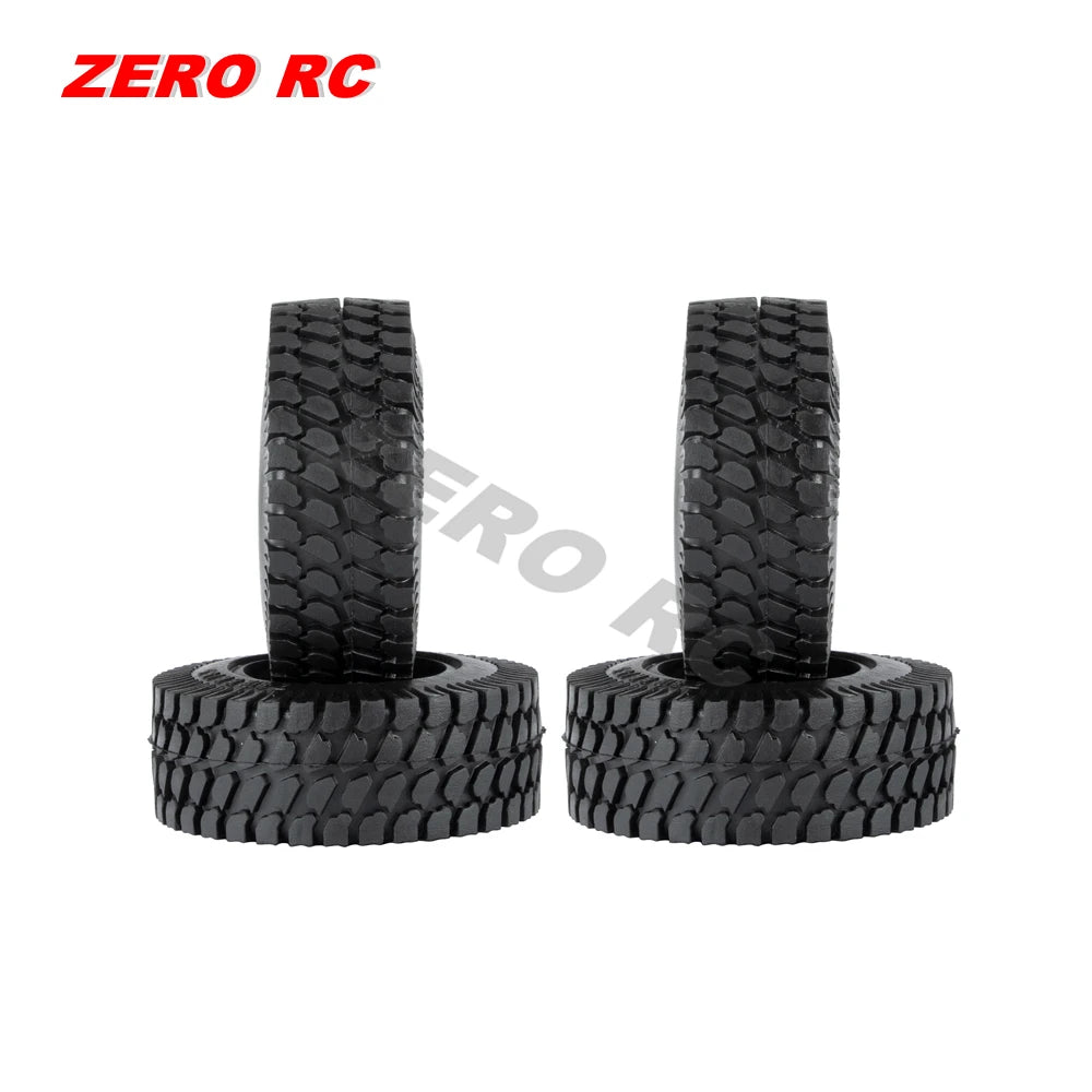 RC Crawler Car Soft 1.55" Off Road Mud Tires 76*27mm 95*35mm Foam Insert For D90 TF2 Tamiya CC02 LC70 MST JIMNY Blocks WHEEL