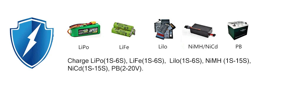 IMAX B6 80W Multi-function Charger For Lipo Li-ion LiFe NiMh Ni-Cd PB Battery RC Balance Discharger 15V 6A Adapter Optional
