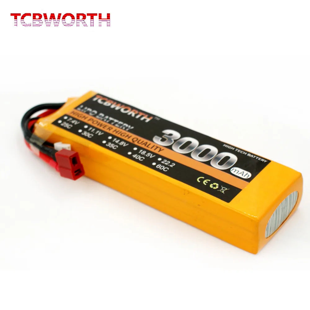 3S 11.1V RC LiPo Battery 1300 1500 1800 2200 3000 6000mAh 25C 35C 60C For RC Aircraft Quadrotor Drone Airplane 3S Batteries