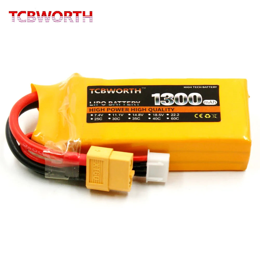 3S 11.1V RC LiPo Battery 1300 1500 1800 2200 3000 6000mAh 25C 35C 60C For RC Aircraft Quadrotor Drone Airplane 3S Batteries