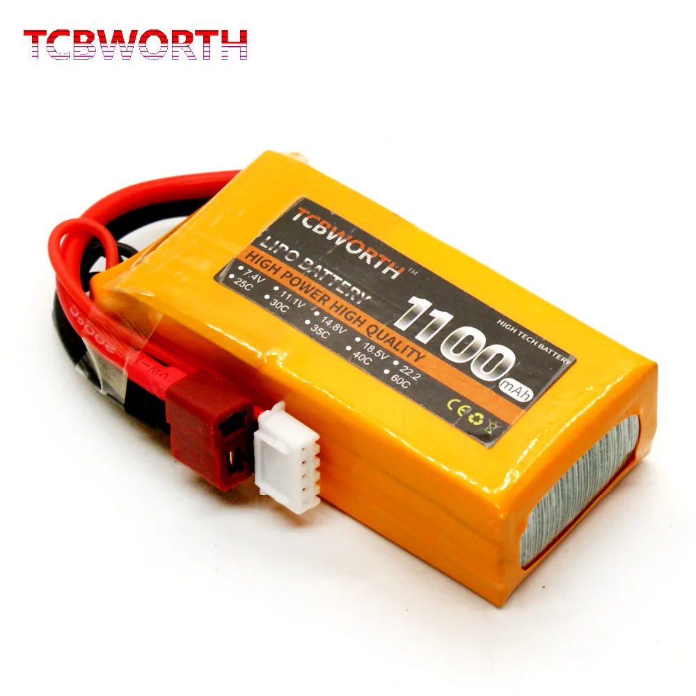 3S 11.1V RC LiPo Battery 1300 1500 1800 2200 3000 6000mAh 25C 35C 60C For RC Aircraft Quadrotor Drone Airplane 3S Batteries
