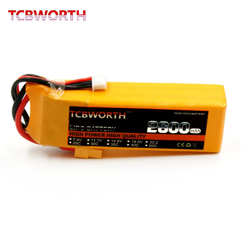 3S 11.1V RC LiPo Battery 1300 1500 1800 2200 3000 6000mAh 25C 35C 60C For RC Aircraft Quadrotor Drone Airplane 3S Batteries