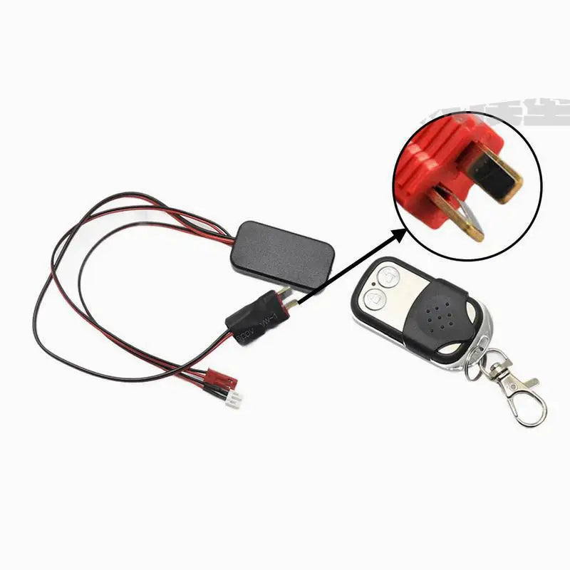 Remote control automatic simulation winch suitable for 1:10 RC covered car TRX-4 scx10 90046 D90 modification accessories