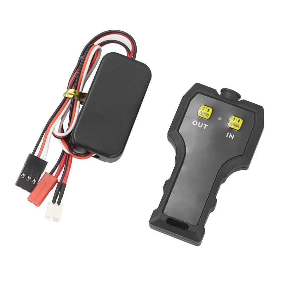 Remote control automatic simulation winch suitable for 1:10 RC covered car TRX-4 scx10 90046 D90 modification accessories