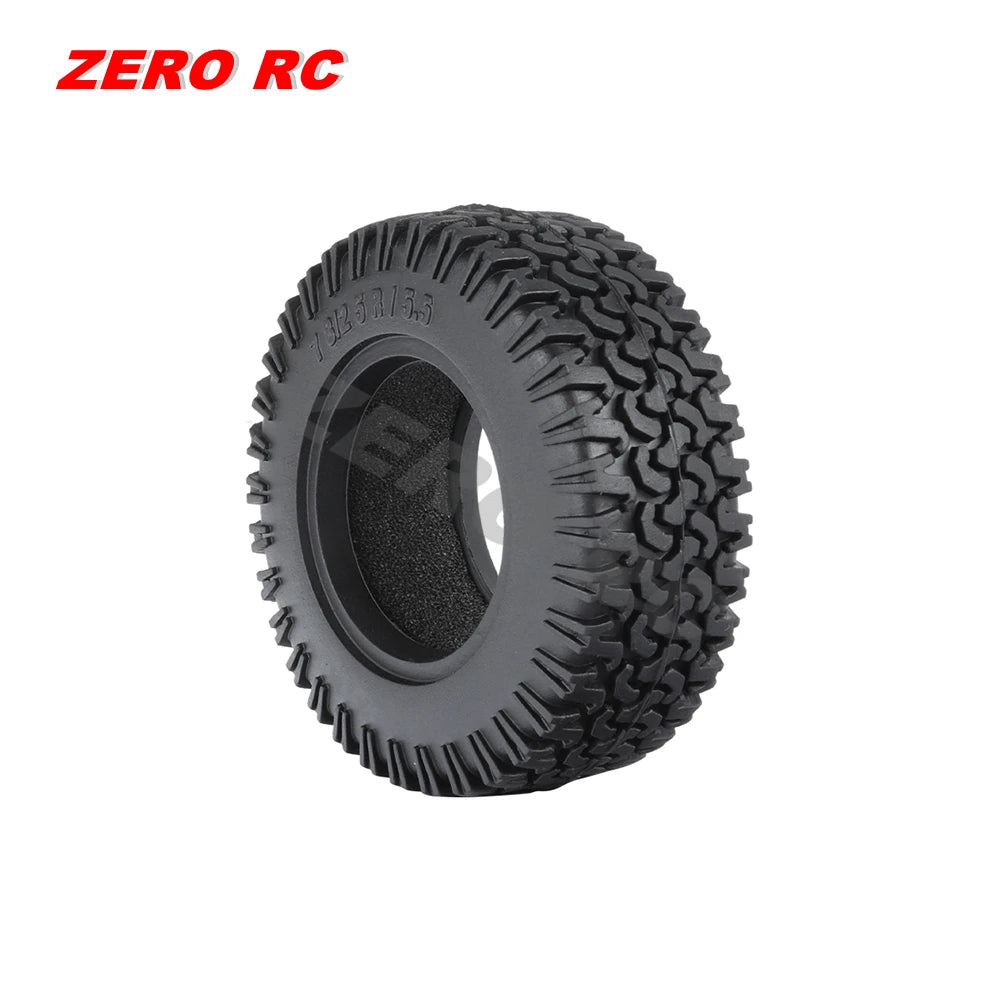 RC Crawler Car Soft 1.55" Off Road Mud Tires 76*27mm 95*35mm Foam Insert For D90 TF2 Tamiya CC02 LC70 MST JIMNY Blocks WHEEL