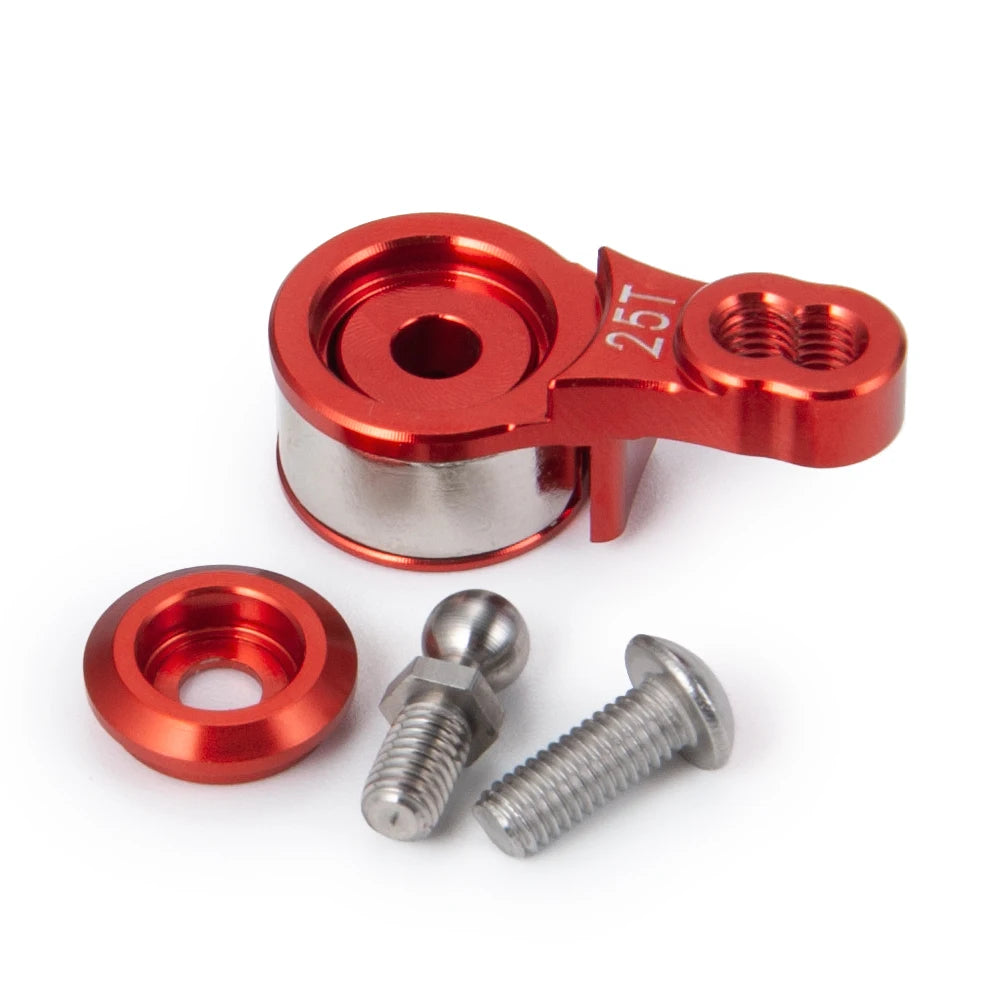 AXSPEED Aluminium Alloy Servo Saver Arm 25T Adjustable for TRX6 TRX4 Bronco Tamiya TT01 1/10 RC Crawler Car