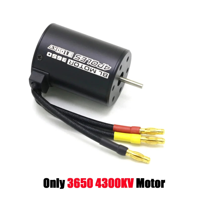 RC Motor 3650 3100KV / 3900KV / 4300KV / 5200KV Brushless Motor & 45A 60A 80A 120A ESC Combo Set for 1:10 RC Car RC Boat Part