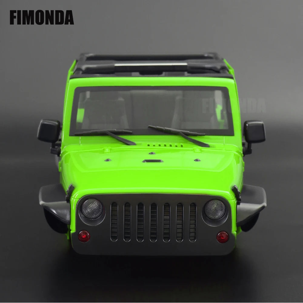 1:10 Scale Wrangler Convertible Hard Body Kit 313mm Wheelbase for 1/10 RC Crawler Axial SCX10 Rubicon TRX4 Redcat GEN8