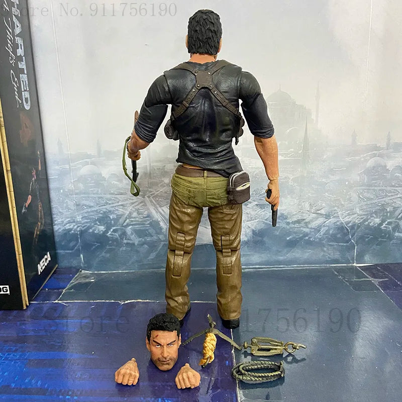NECA Uncharted 4 A Thief's end Nathan Drake Ultimate Edition PVC Action Figure Collection Model Toy 17cm Birthday Christmas Gift