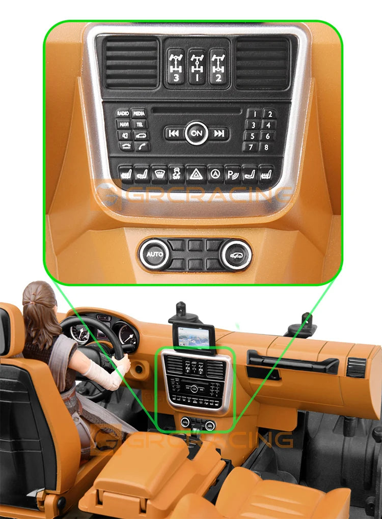 GRC 1/10 Benz Interior Full Set For Traxxas TRX4 G500 TRX6 G63 Body Simulation Upgrade parts accessories  #G161GR G161GY