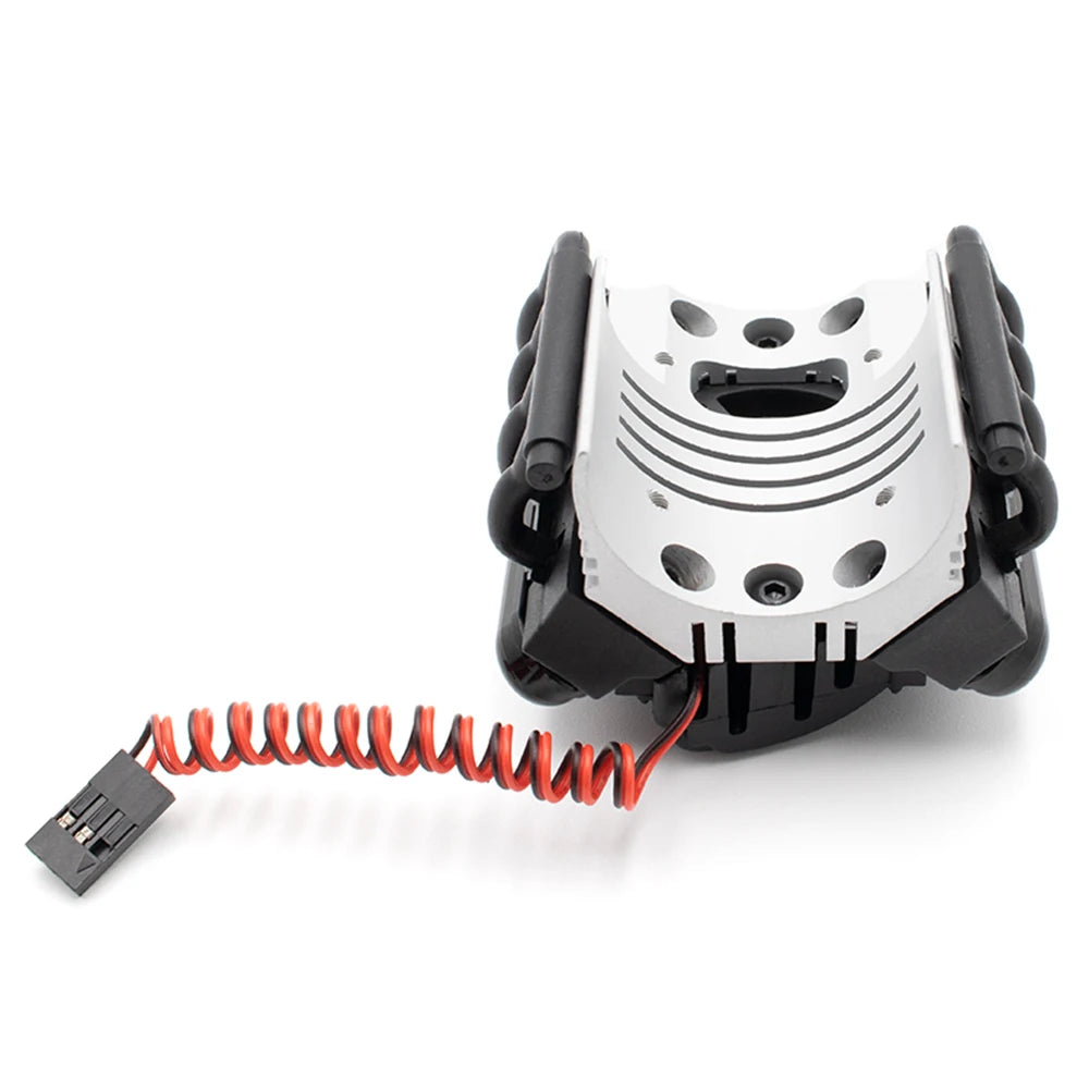 KYX Racing Alloy V8 Engine 540/550 Motor Heatsinks & Cooling Fan for RC Crawler Car Axial SCX10 II 90046 Wraith D90 Traxxas TRX4