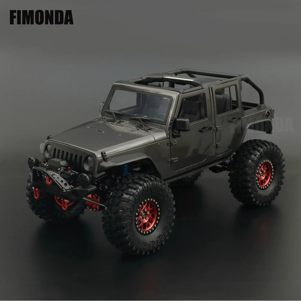 1:10 Scale Wrangler Convertible Hard Body Kit 313mm Wheelbase for 1/10 RC Crawler Axial SCX10 Rubicon TRX4 Redcat GEN8
