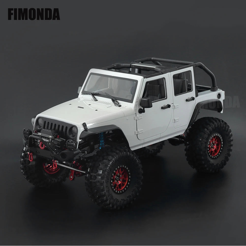 1:10 Scale Wrangler Convertible Hard Body Kit 313mm Wheelbase for 1/10 RC Crawler Axial SCX10 Rubicon TRX4 Redcat GEN8