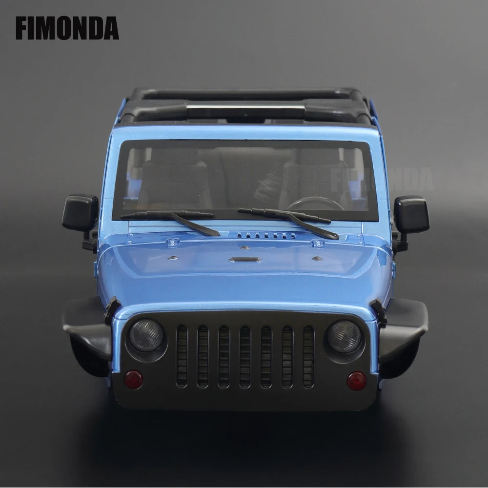 1:10 Scale Wrangler Convertible Hard Body Kit 313mm Wheelbase for 1/10 RC Crawler Axial SCX10 Rubicon TRX4 Redcat GEN8