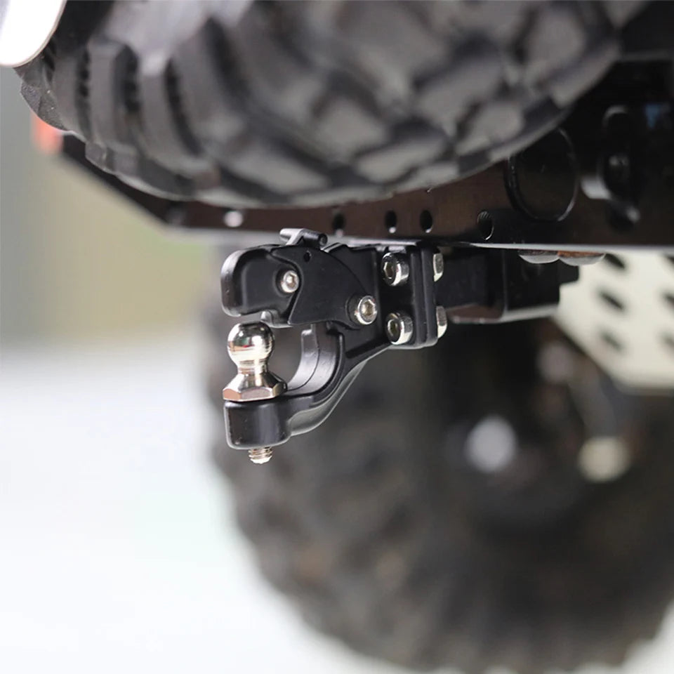 Metal Trailer Head Rescue Tow Hook M3 Hitch Mount for 1/10 RC Crawler TRX4 TRX6 SCX10 90046 D90 Redcat GEN 8 Scout II CC01 TF2