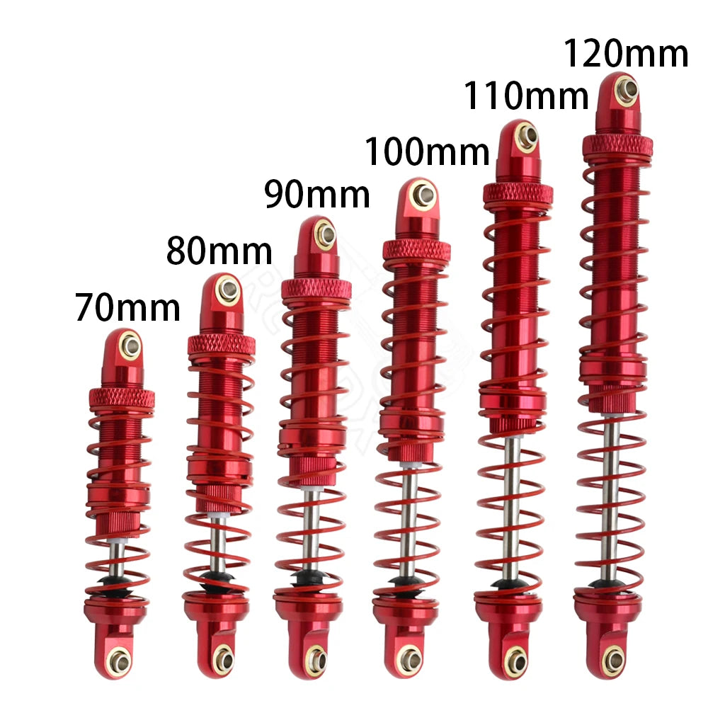 Metal 70mm 80mm 90mm 100mm 110mm 120mm Shock Absorber Oil Damper for 1/10 RC Crawler Car Axial SCX10  AXI03007 RBX10 D90 TRX4