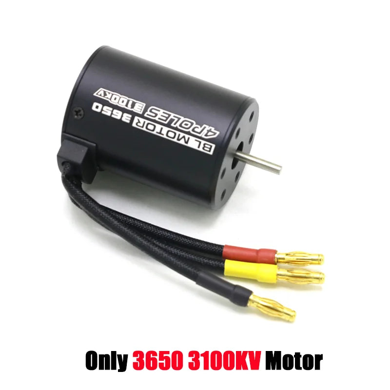 RC Motor 3650 3100KV / 3900KV / 4300KV / 5200KV Brushless Motor & 45A 60A 80A 120A ESC Combo Set for 1:10 RC Car RC Boat Part