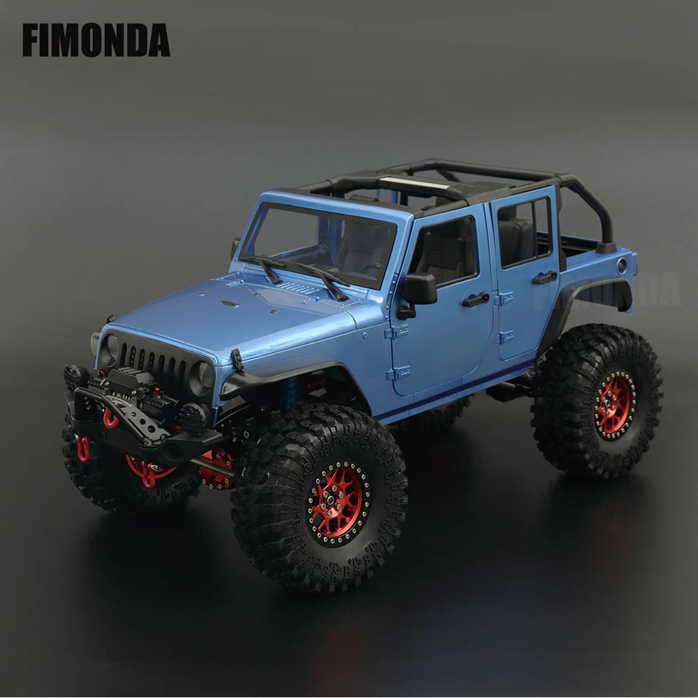1:10 Scale Wrangler Convertible Hard Body Kit 313mm Wheelbase for 1/10 RC Crawler Axial SCX10 Rubicon TRX4 Redcat GEN8