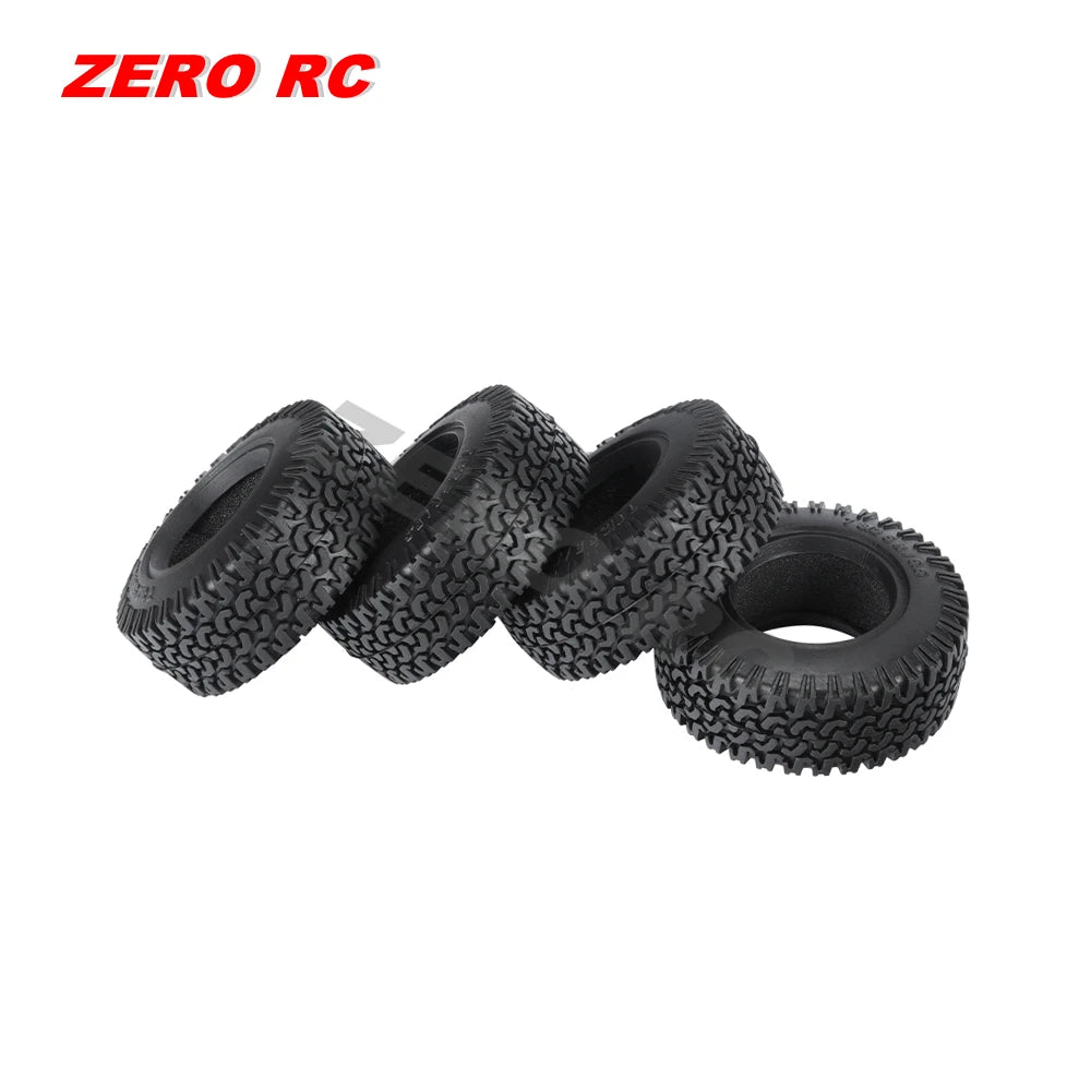 RC Crawler Car Soft 1.55" Off Road Mud Tires 76*27mm 95*35mm Foam Insert For D90 TF2 Tamiya CC02 LC70 MST JIMNY Blocks WHEEL
