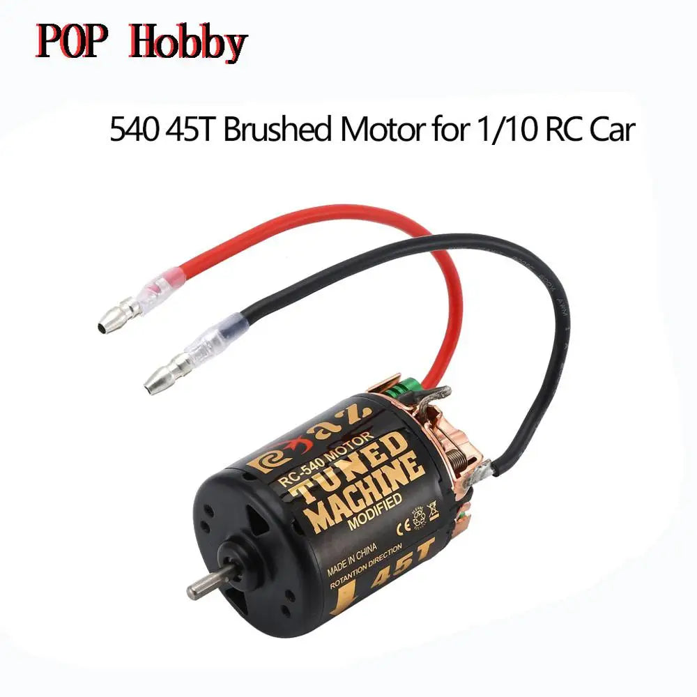 YSIDO 540 Combo Brushed Motor 55T 45T 35T 60A ESC for 1/10 Off-Road Rock Crawler Climbing RC Car Traxxas TRX4 Axial SCX10