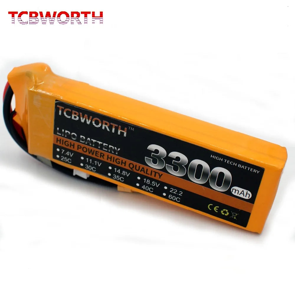 3S 11.1V RC LiPo Battery 1300 1500 1800 2200 3000 6000mAh 25C 35C 60C For RC Aircraft Quadrotor Drone Airplane 3S Batteries