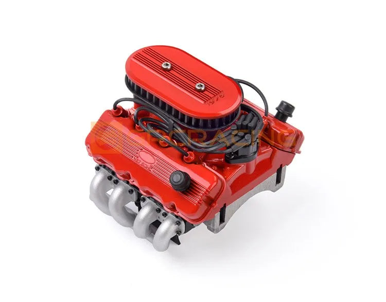 Rc Car Grc 1976 F76 V8 Simulate Engine Motor Cooling Fans Radiator For 1/10 Rc Crawler Traxxas Trx4 Trx6 Axial Scx10 D90 D100