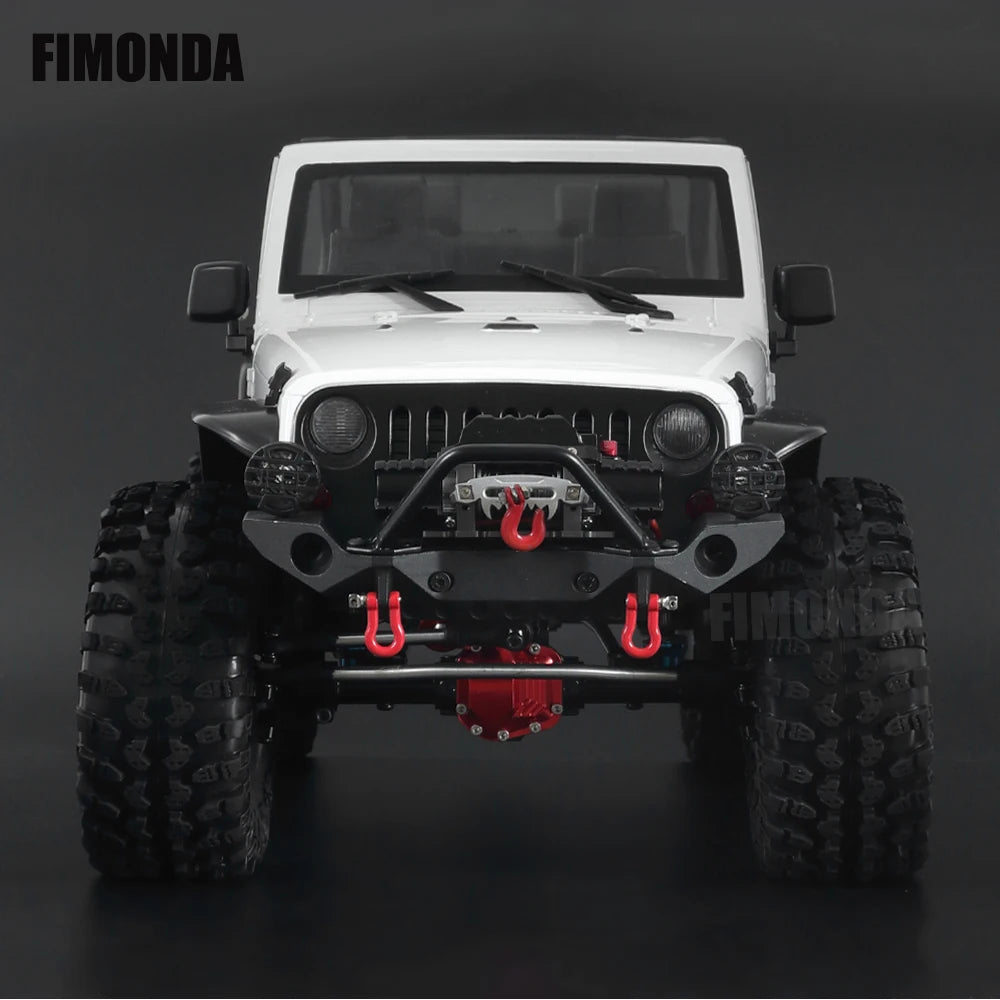 1:10 Scale Wrangler Convertible Hard Body Kit 313mm Wheelbase for 1/10 RC Crawler Axial SCX10 Rubicon TRX4 Redcat GEN8