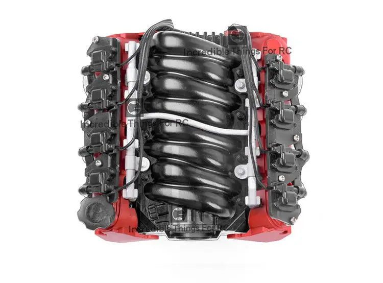 Rc Car Ls7 V8 Simulate Engine Motor Cooling Fans Radiator Kit For 1/10 Rc Crawler Trax Trx4 Trx6 Axial Scx10 90046 Vs4