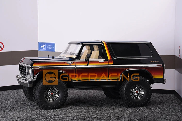 RC Car Full Interior Body Shell Cab Seat Kit for 1/10 RC Crawler Trax For TRX-4 For TRX4 Bronco G161R