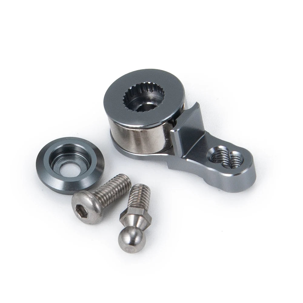 AXSPEED Aluminium Alloy Servo Saver Arm 25T Adjustable for TRX6 TRX4 Bronco Tamiya TT01 1/10 RC Crawler Car