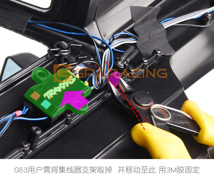 GRC 1/10 Benz Interior Full Set For Traxxas TRX4 G500 TRX6 G63 Body Simulation Upgrade parts accessories  #G161GR G161GY