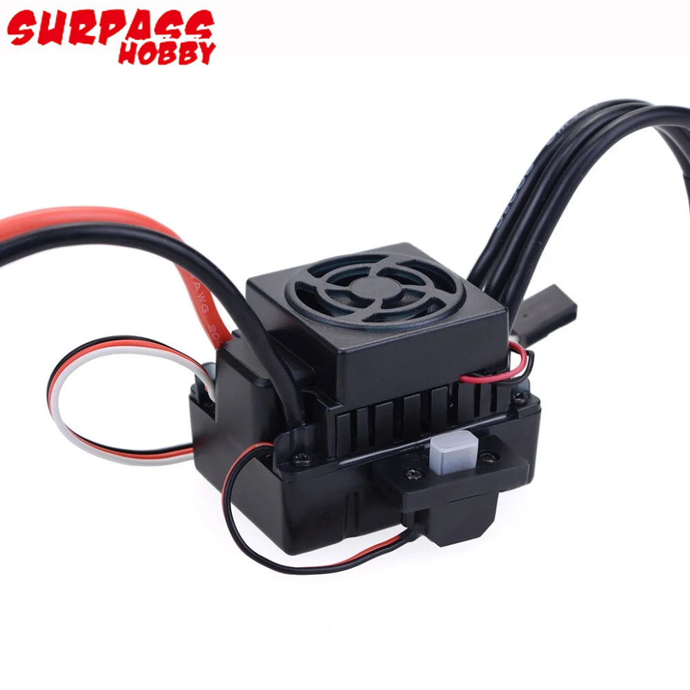 SurpassHobby Waterproof 3650 2300KV/3100KV/3900KV Brushless Motor With 60A ESC LED Program Card Combo For 1/10 RC Car Truck Toy