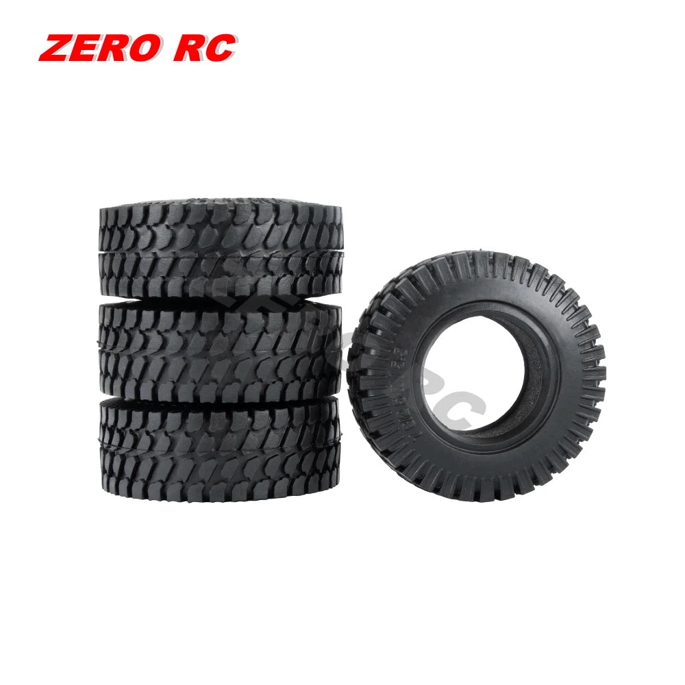 RC Crawler Car Soft 1.55" Off Road Mud Tires 76*27mm 95*35mm Foam Insert For D90 TF2 Tamiya CC02 LC70 MST JIMNY Blocks WHEEL