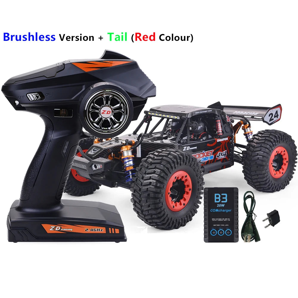 ZD Racing ROCKET DBX-10 1/10 4WD 80km/H 2.4G Brushless High-Speed RTR RC Model Car Desert Buggy Off-road Vehicle Gift