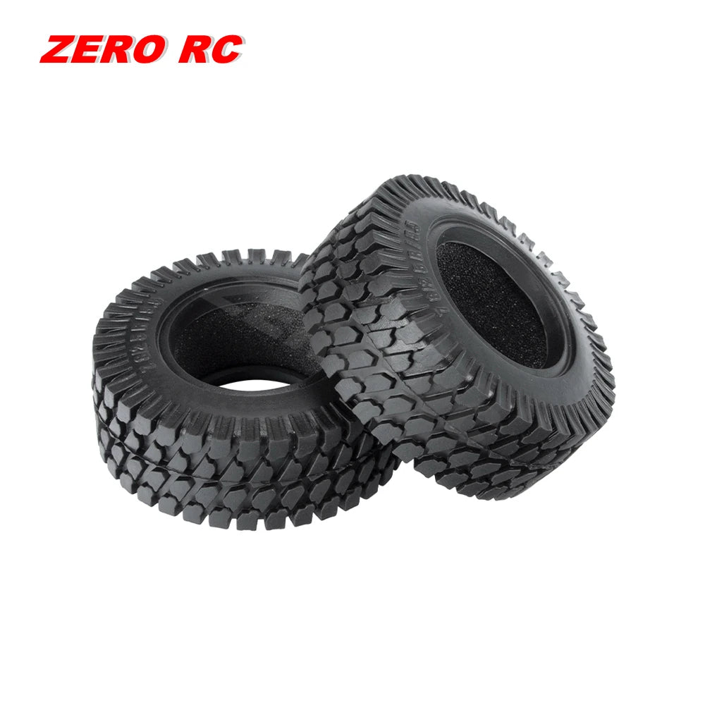 RC Crawler Car Soft 1.55" Off Road Mud Tires 76*27mm 95*35mm Foam Insert For D90 TF2 Tamiya CC02 LC70 MST JIMNY Blocks WHEEL
