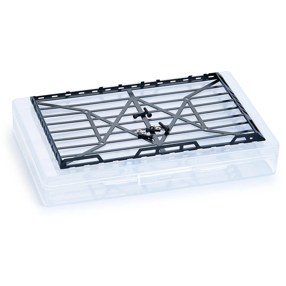 YEAHRUN Metal Roof Rack Luggage Carrier + Elastic Net for 1/24 Axial SCX24 AXI00002 RC Car Model Decoration Accessories Parts