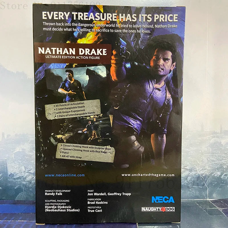 NECA Uncharted 4 A Thief's end Nathan Drake Ultimate Edition PVC Action Figure Collection Model Toy 17cm Birthday Christmas Gift