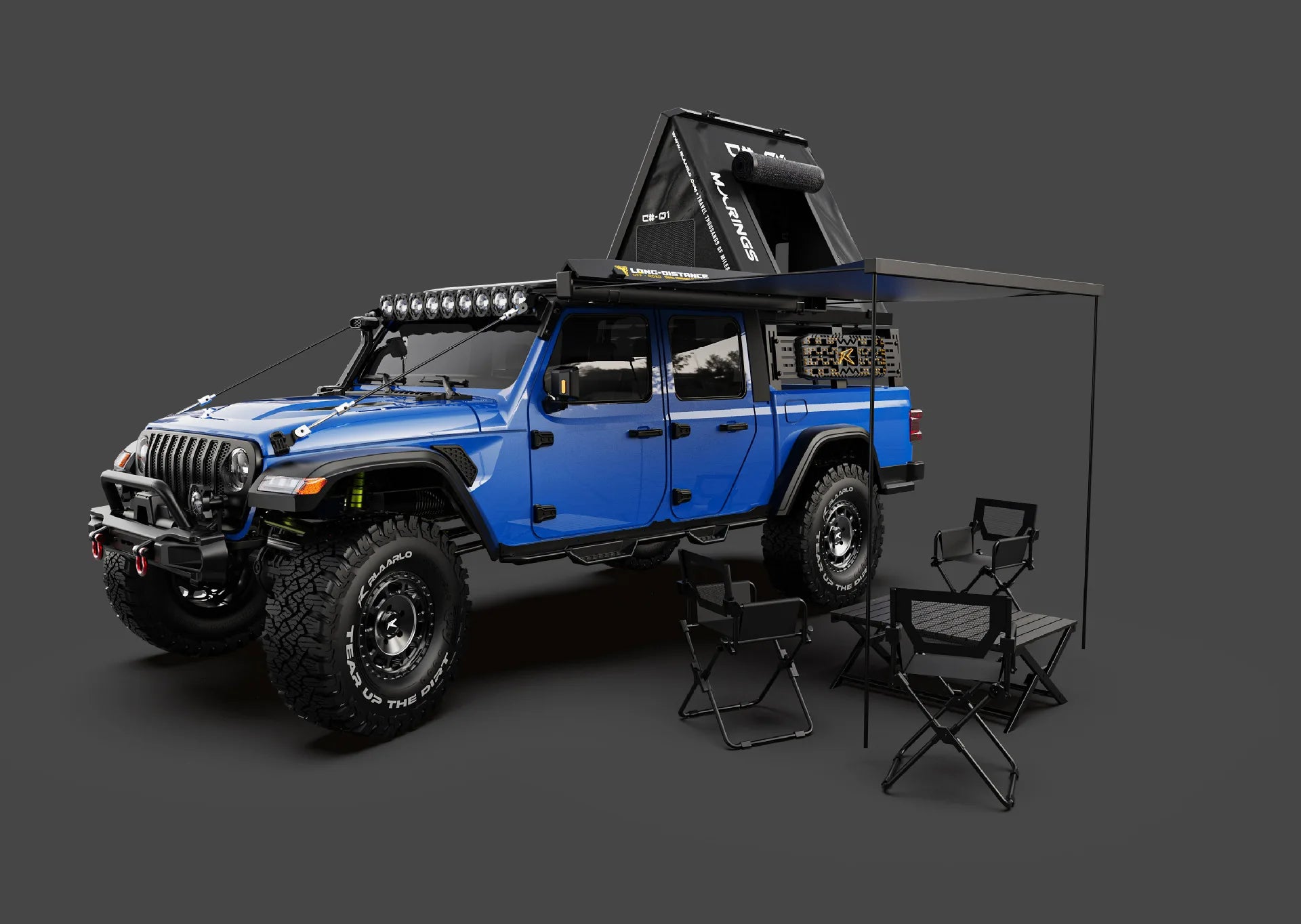 RLAARLO JK07 Pro RC Cars Off-Road 1/7 Scale Electric RC Crawler with Two-Speed Transmission, Model Car Gift for RC Enthusiasts