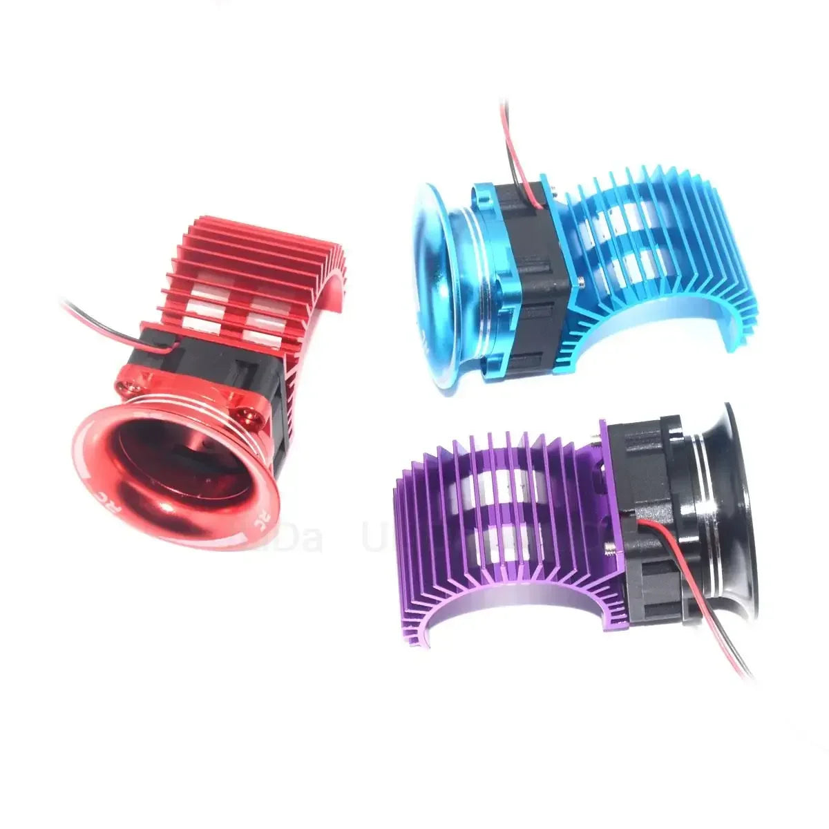 Motor Heatsink Cover+Cooling Fan for WLtoys A959-B 144001 124019 HSP 1/8 1/10 RC Car 540 550 3650 Size Motor Heat Sink