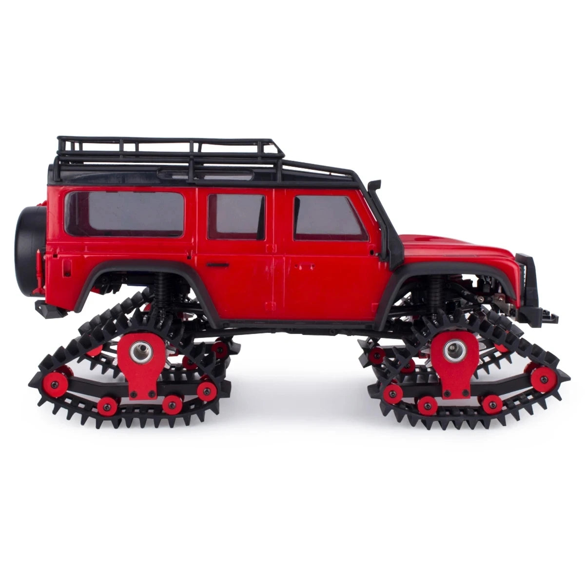 4Pcs Snow Tires Set for 1/18 RC Crawler - Simulate Carload Tracks, Sandmobile Conversion DIY Upgrade Parts Fit TRX4-M