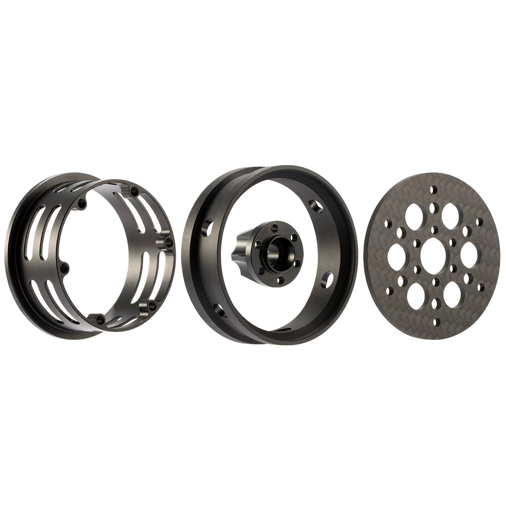 1.9 Inch Carbon Fiber Portal Beadlock Wheels Rims for 1/10 RC Crawler lightweight design GSPEED LCG Chassis Capra SCX10 Pro TRX4