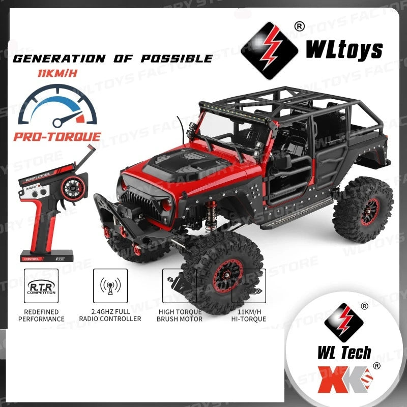 Wltoys 1:10 104020/104026/104010 Rc Car With Electric Winch Professional 4wd Off-Road Climbing Vehicle 2.4g Remote Control Toys