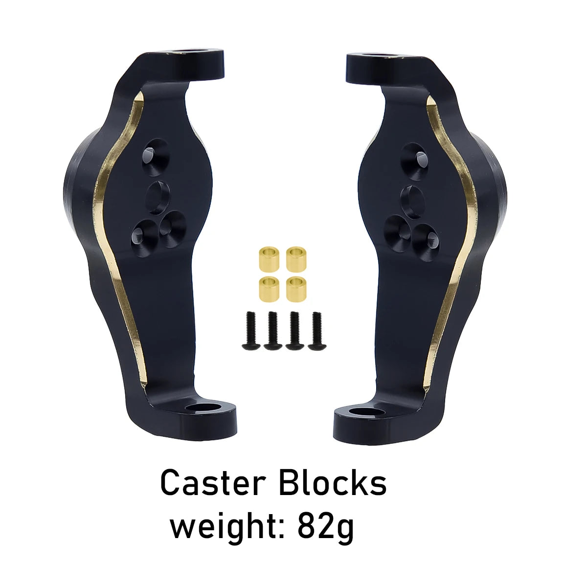 Brass Black Counterweight Portal Axle C-Hub For 1/10  TRX4 TRX6 RC Crawler Car Upgrade Parts