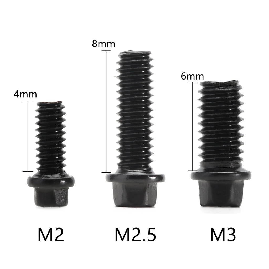 INJORA M2 M2.5 M3 Steel Scale Beadlock Ring Screws 1.9 2.2 Wheel Rims for 1/10 RC Crawler Car TRX4 Axial SCX10 AXI03007 VS4-10