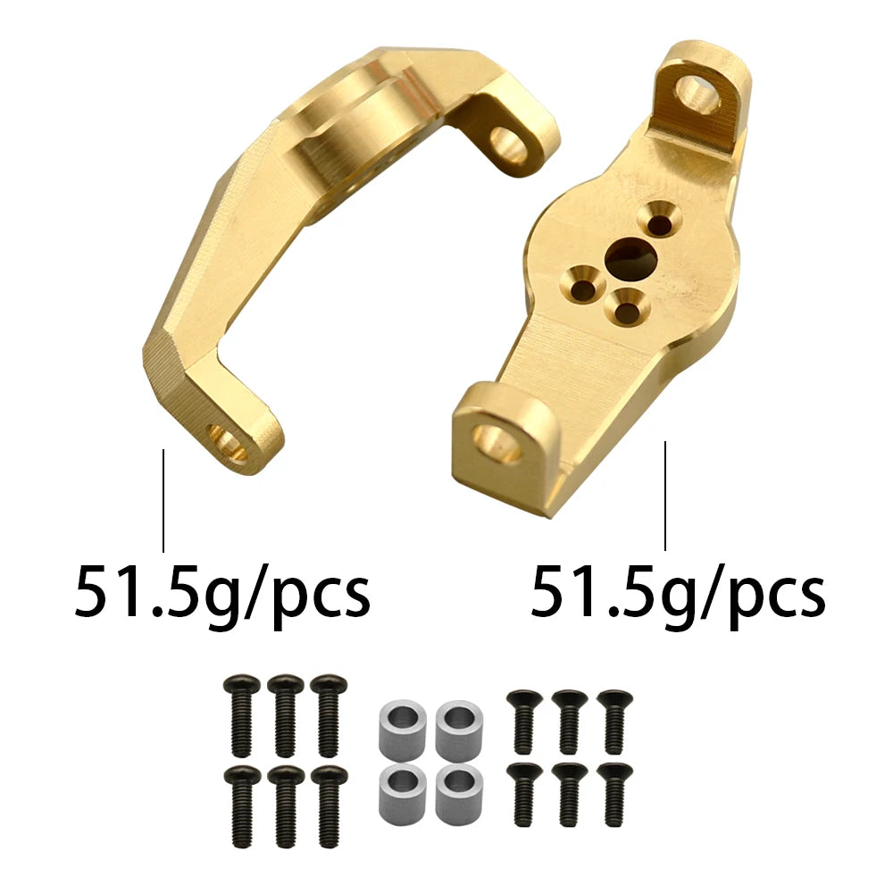 1/10 RC Crawler TRX-4 Brass Heavy Duty Counter Weight Set Portal Drive Axle Housing Bumper Mount TRX4 TRX6 Upgrade Parts