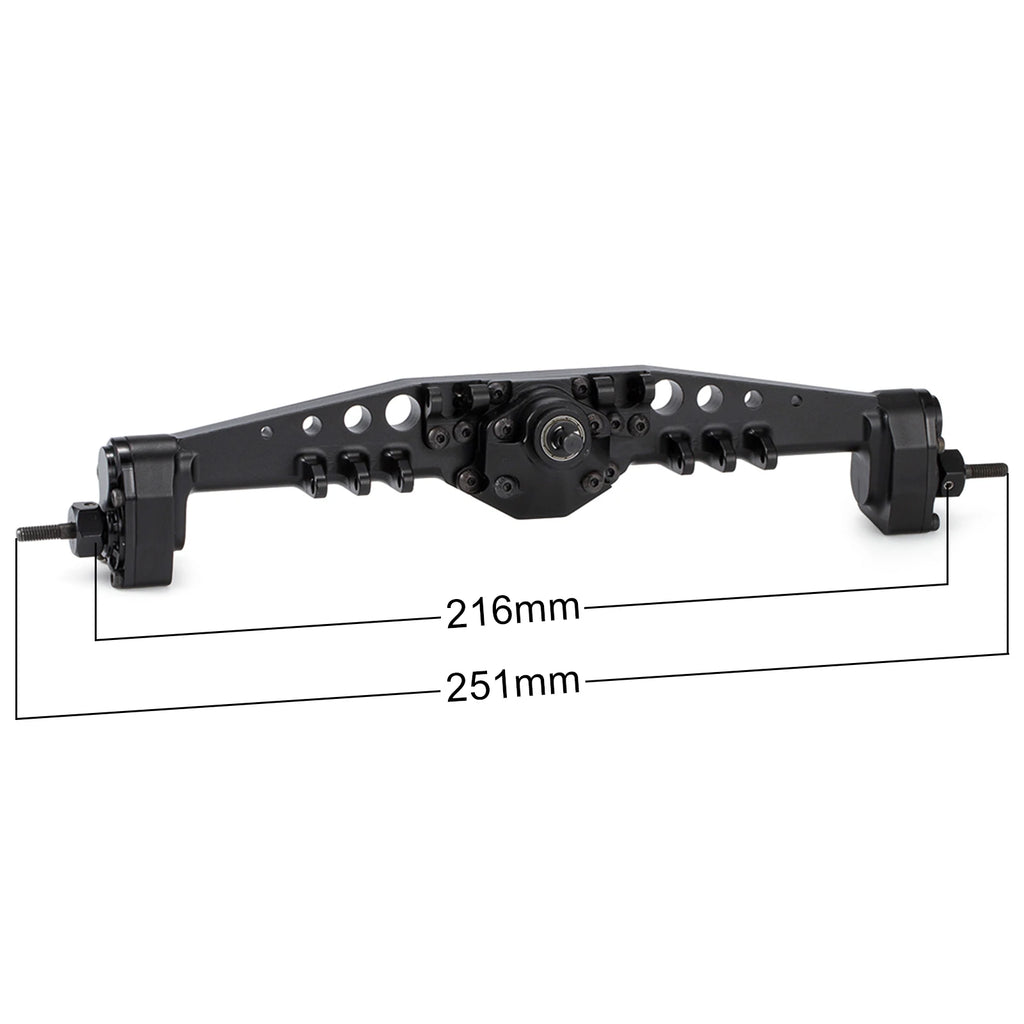 CNC Aluminum F9 Offset Portal Axle with Servo Mounts for 1/10 RC Crawler Axial Capra 1.9 UTB LCG Chassis Cheater Rigs