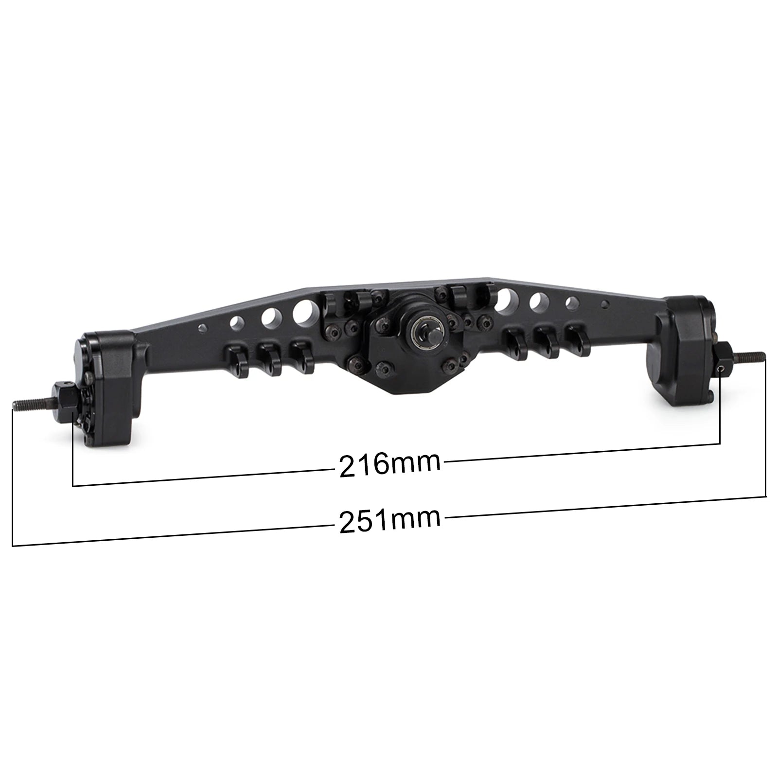 CNC Aluminum F9 Offset Portal Axle with Servo Mounts for 1/10 RC Crawler Axial Capra 1.9 UTB LCG Chassis Cheater Rigs