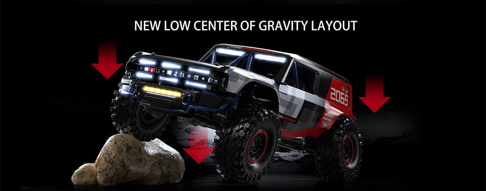2026 New MJX Hyper Go Hypergo H8P 1:8 Scale Electric Brushless RC Car 1/8 Licensed Bronco 4WD Off Road Rock Crawler 4x4 Drive