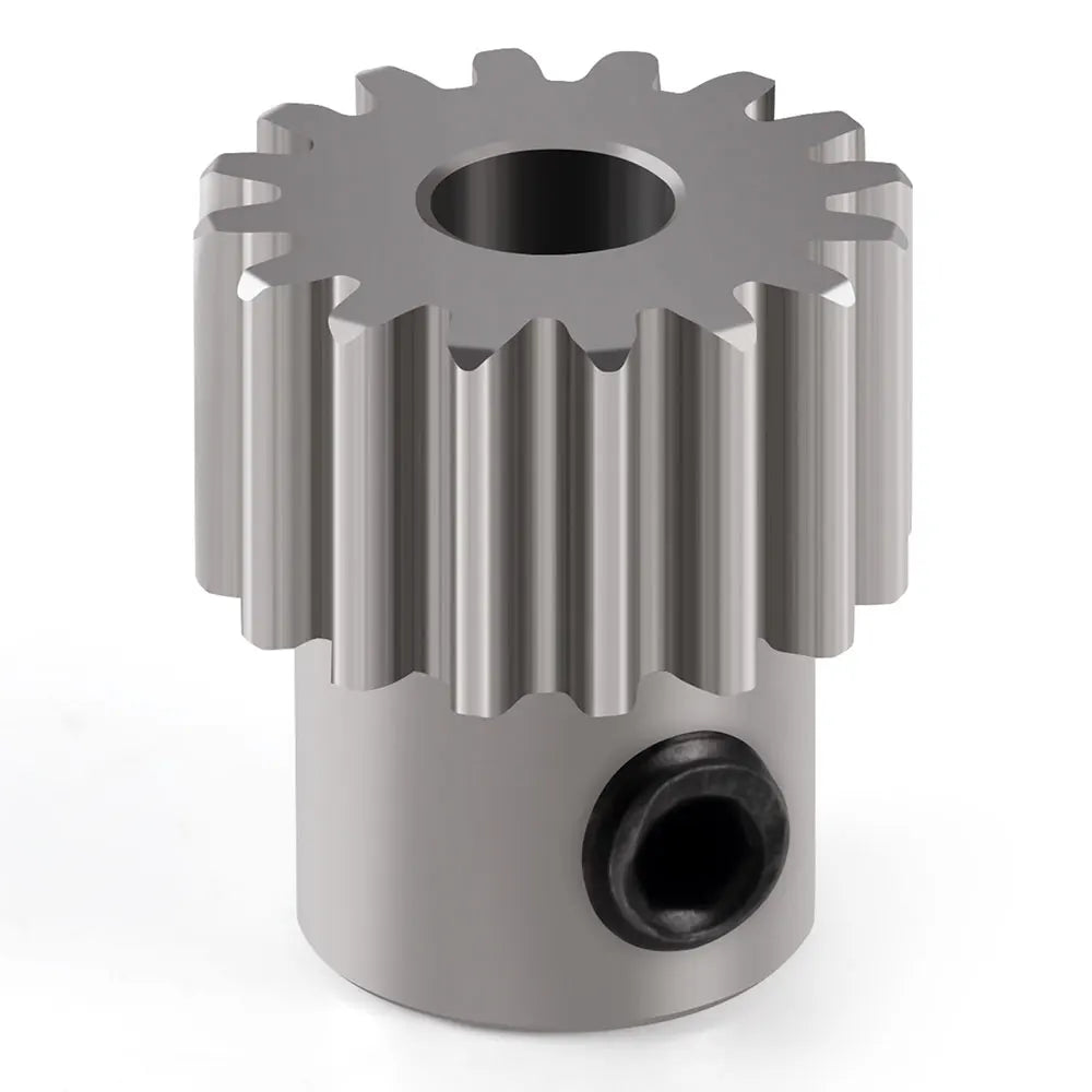 YEAHRUN Stainless Steel 48P 0.5M 3.17mm 16T Pinion Motor Gear for Axial SCX10 1/10 RC Model Car Parts