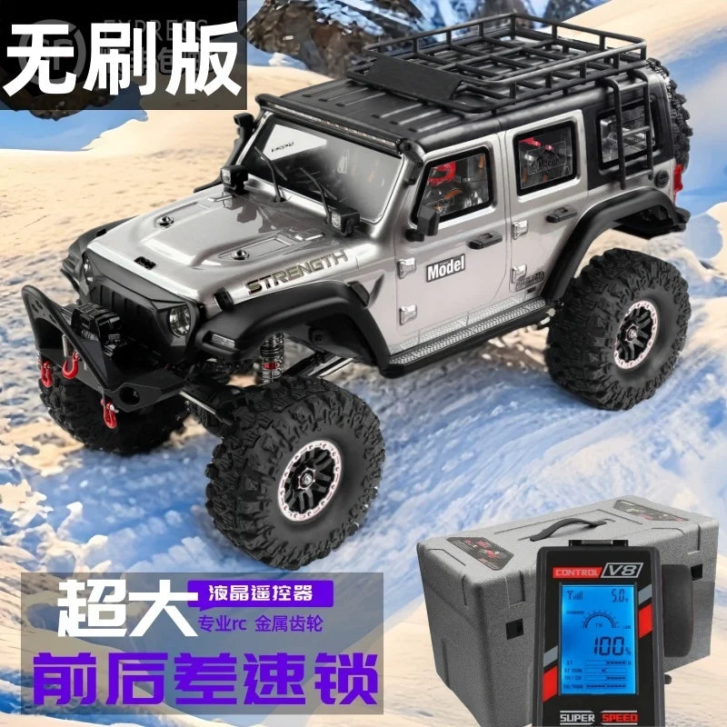 WLtoys 104006 Pro 1/10 RC Electric 4WD Off Road Rock Crawler With Front Rear Differential Lock Dual Speed Transmission Model Car